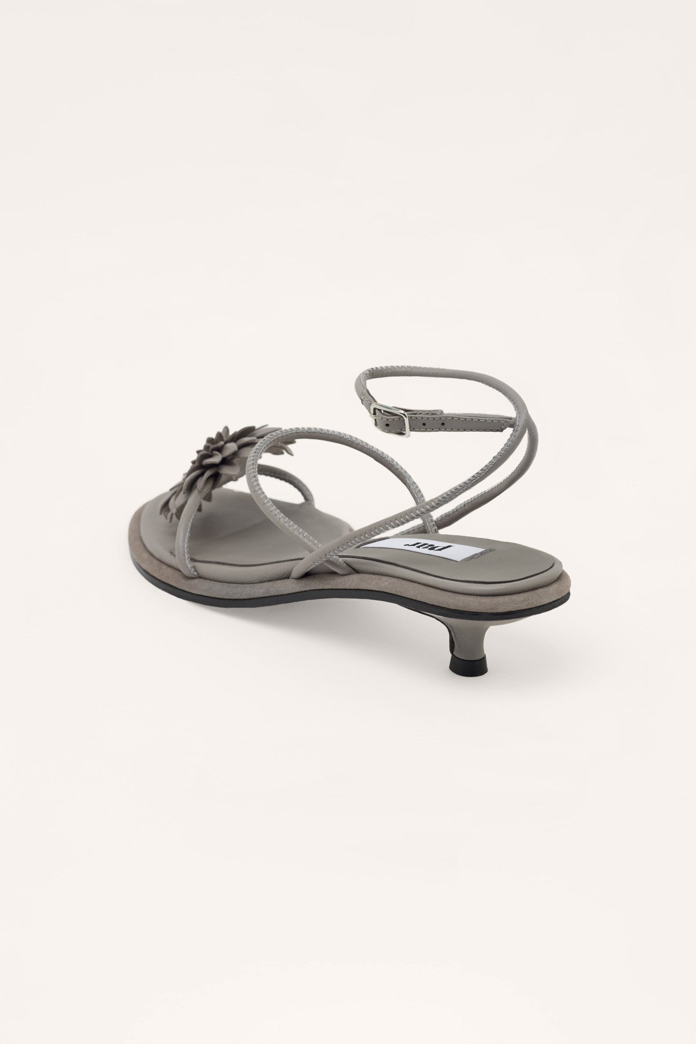 CHRISTA FLORAL SANDALS, PEARL