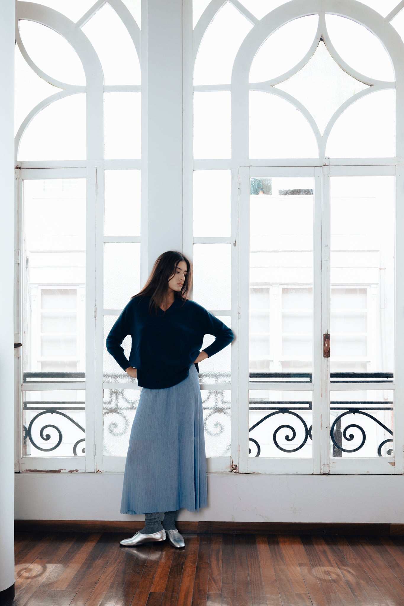 MOON SLIPPERS, SILVER