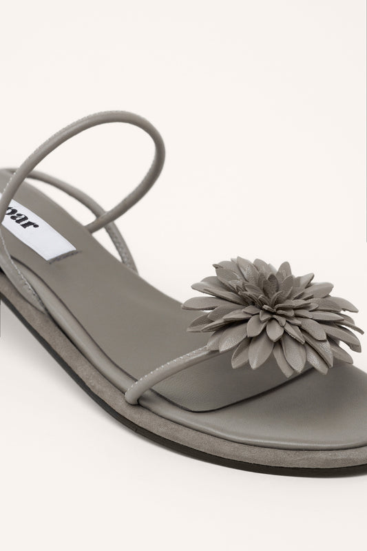 CHRISTA FLORAL SANDALS, PEARL