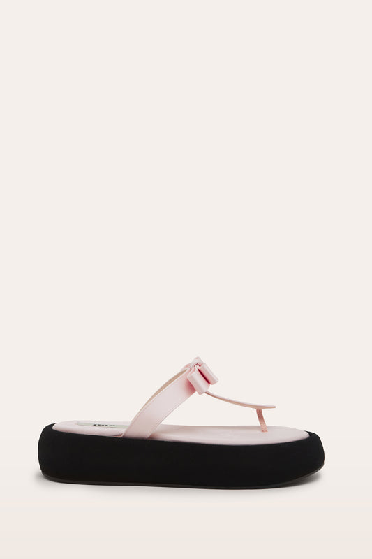 DORI BOW SANDALS, PALE PINK