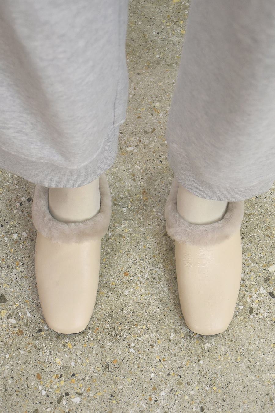 MATU FURRY MULES, TOFU – theparcollection