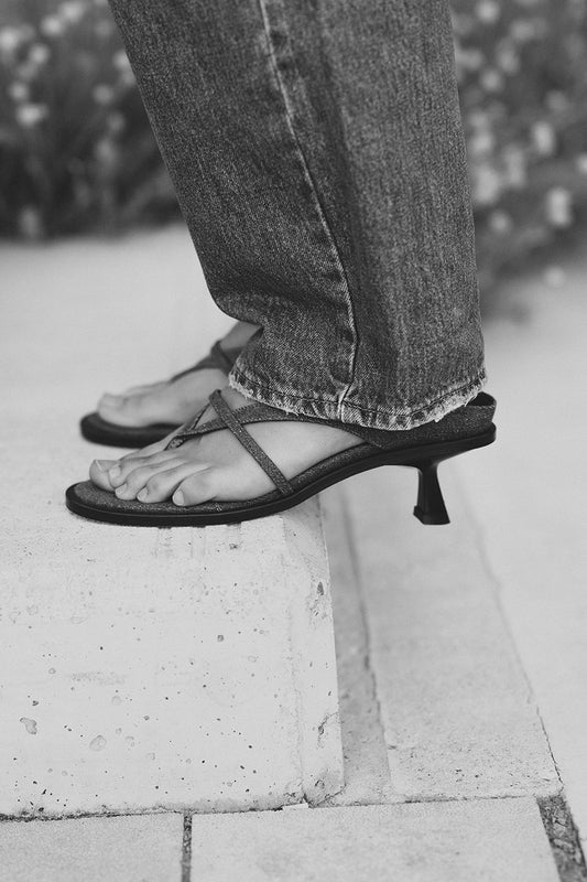 RACE SANDALS, DENIM
